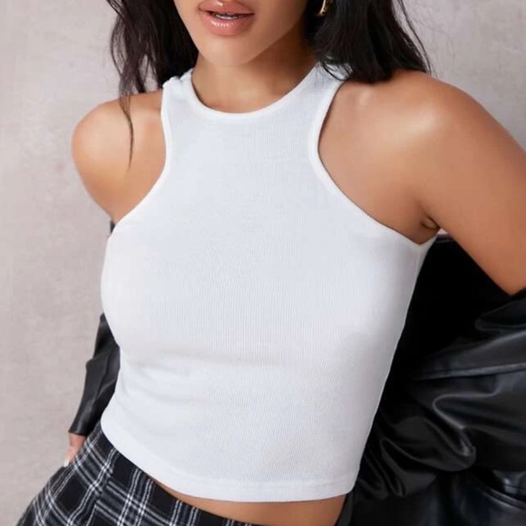 SHEIN Tops - NWOT White crop top